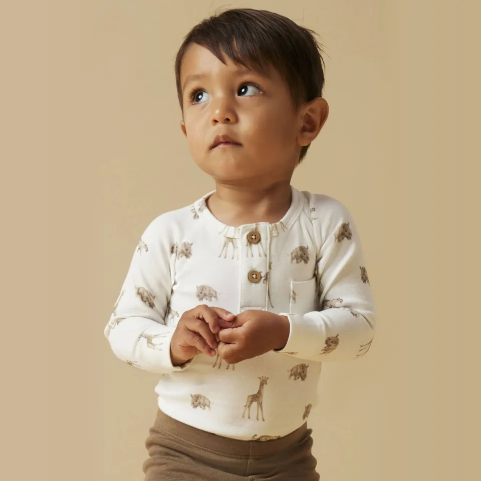 Lil' Atelier BABY romper met all over print wit, foto 5