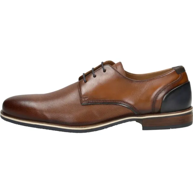 Sub55 Gekleed Laag veterschoen cognac, foto 2