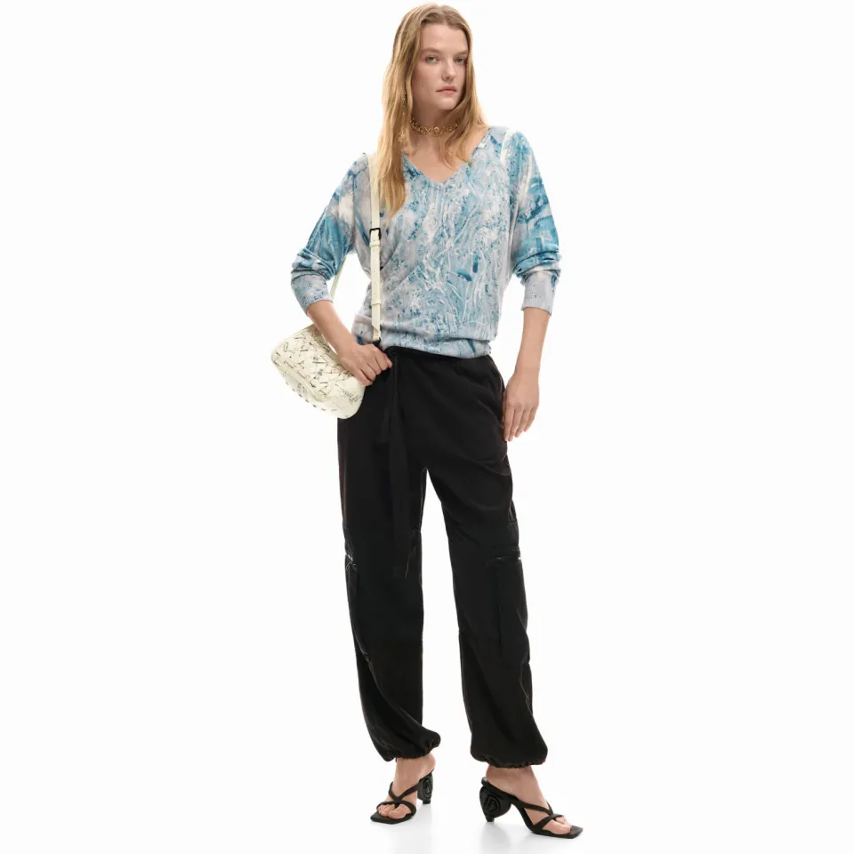 Desigual gebreide trui blauw