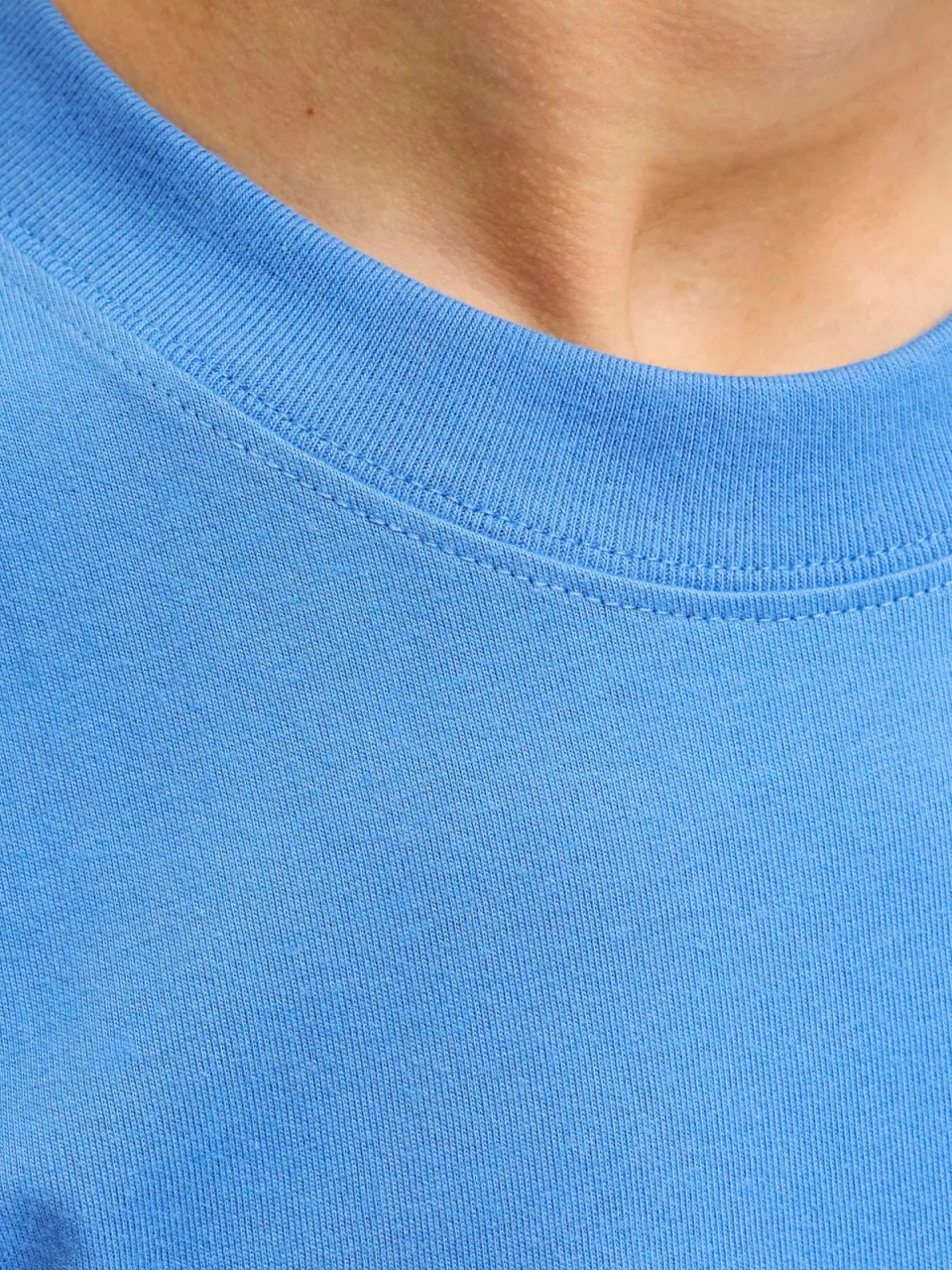 Jack & Jones junior t-shirt blauw met tekstopdruk, foto 5
