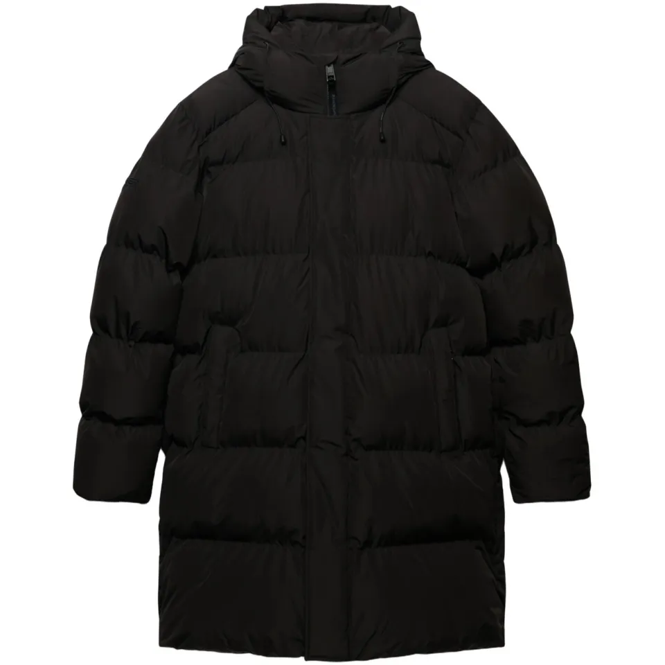 Superdry Hooded Sports Puffer pufferjas zwart, foto 3