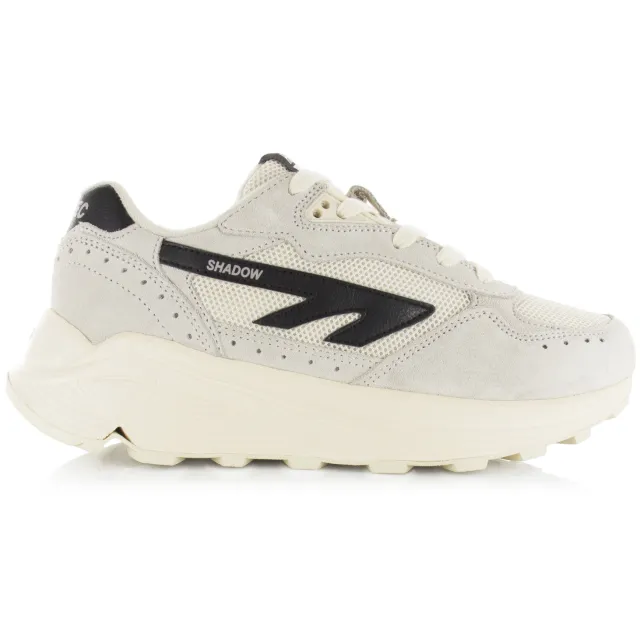 Hi-Tec Shadow Offwhite/Black Suede Unisex Wit
