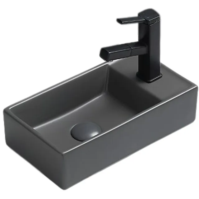 Sanilux Fontein Sanilux Juice 40x22x10 CM Keramiek Mat Grijs (Niet vrij hangbaar)