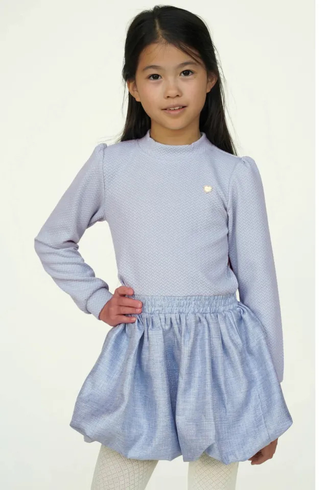 Le Chic SALLOON korte jurk lichtblauw