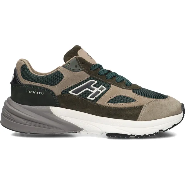 Hip Infinity sneakers donkergroen donkergroen/taupe, foto 2
