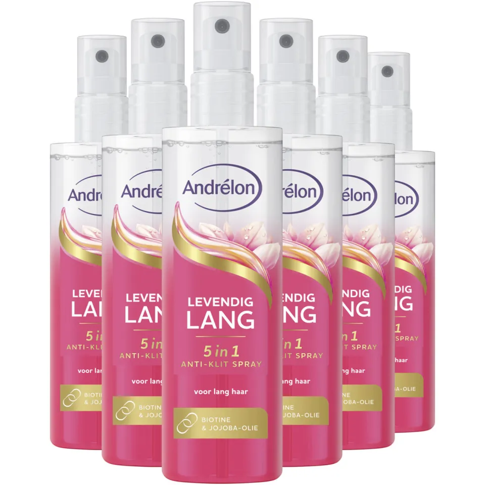 Andrélon Levendig Lang 5-in-1 anti-klit spray - 6 x 150 ml