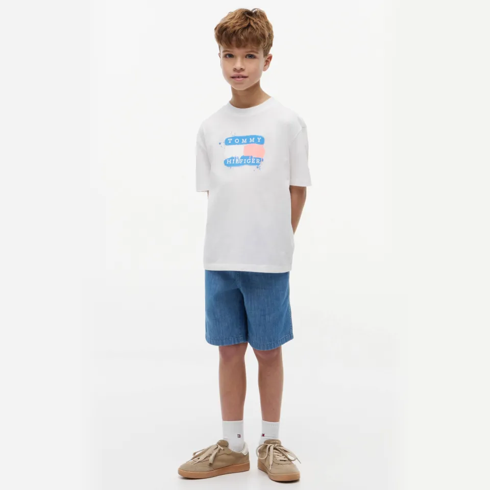 Tommy Hilfiger t-shirt met logo wit
