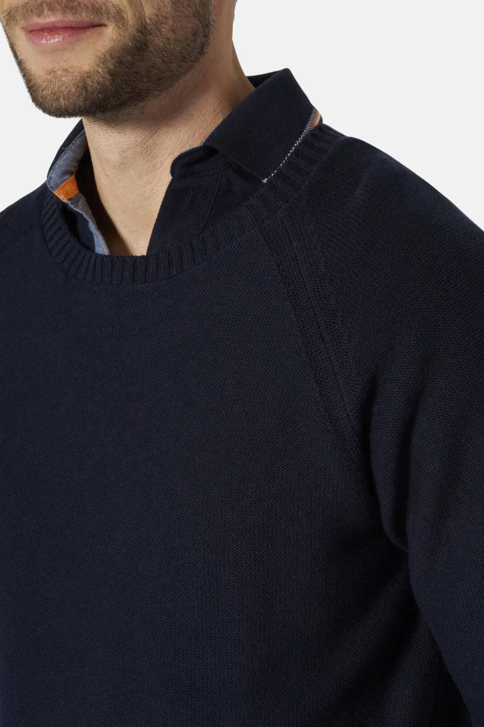 Babista katoenen regular fit gebreide trui Plus Size - donkerblauw, foto 5