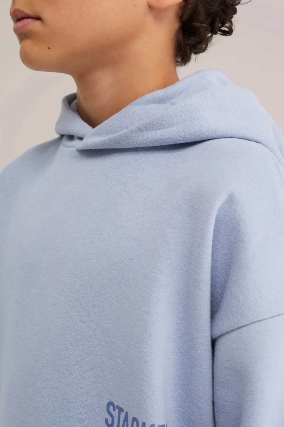 WE Fashion Blue Ridge sweater met backprint - lichtblauw, foto 6