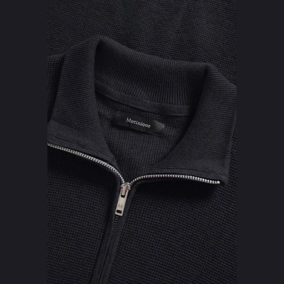 Matinique regular fit gebreide trui - donkerblauw, foto 5