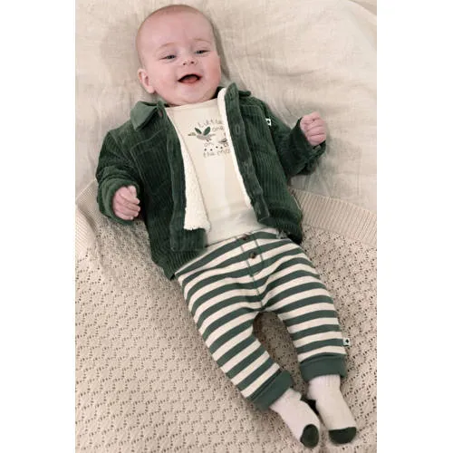 Feetje Wiggle and Waddle babybroek groen/ecru, foto 5