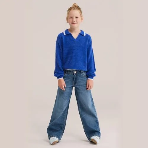 WE Fashion gebreide trui - blauw, foto 3