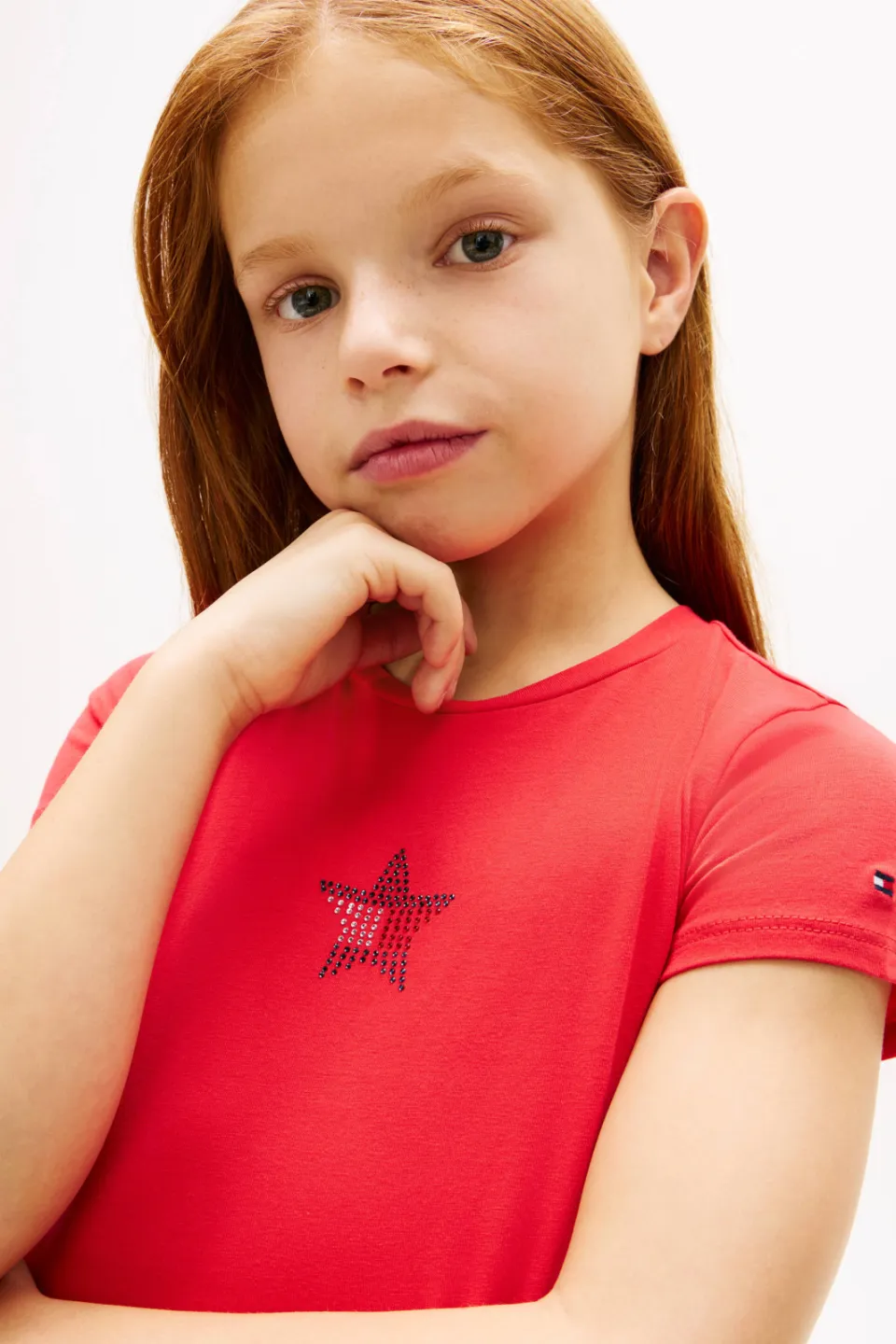 Tommy Hilfiger T-shirt rood, foto 5