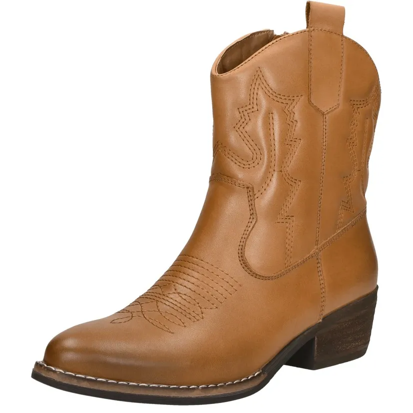 Sub55 Western Boots enkellaarsjes cognac, foto 3