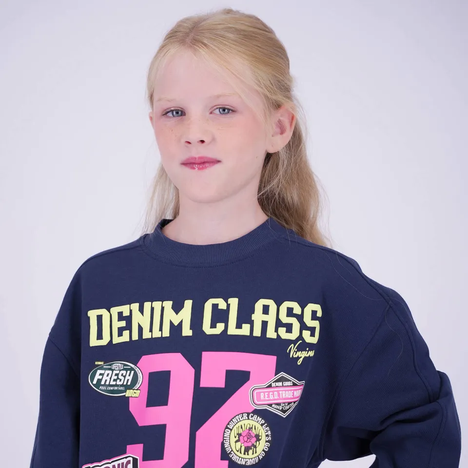 Vingino Padine midi sweatjurk donkerblauw, foto 6