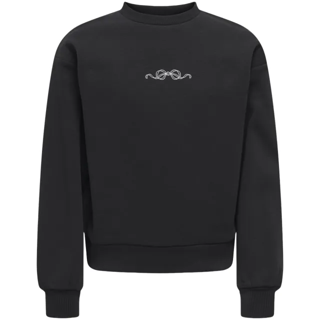 Only KIDS ONLY GIRL sweater met pailletten en print - zwart