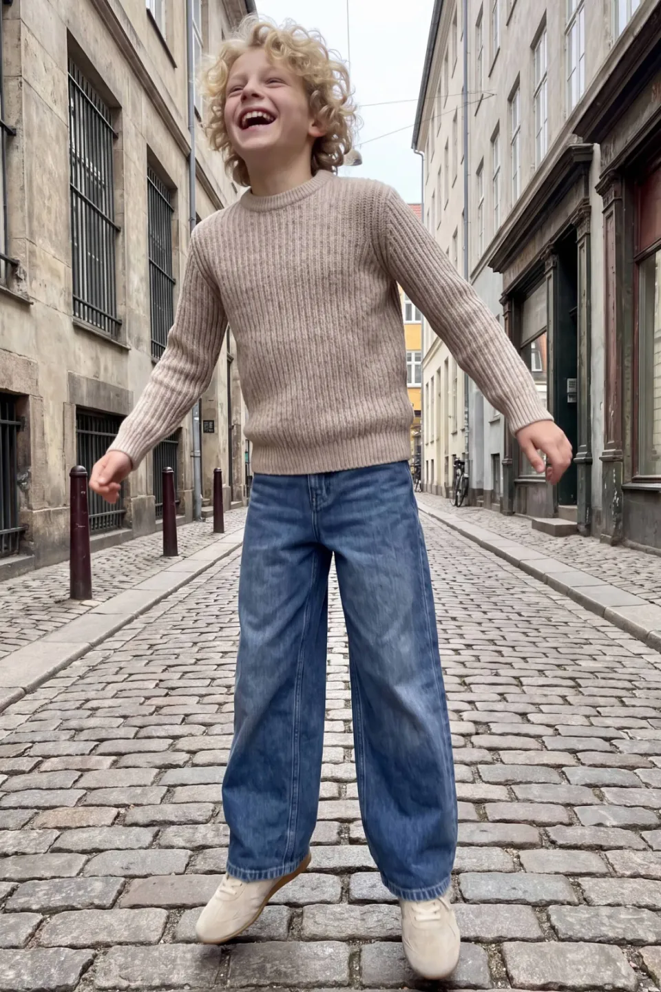Jack & Jones JUNIOR gebreide trui - beige, foto 3
