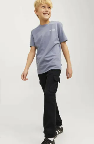 Jack & Jones Junior relaxed fit cargobroek zwart, foto 4