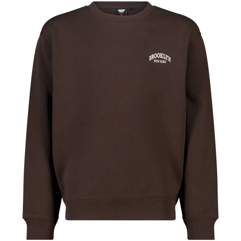 America Today sweater met backprint - bruin, foto 2