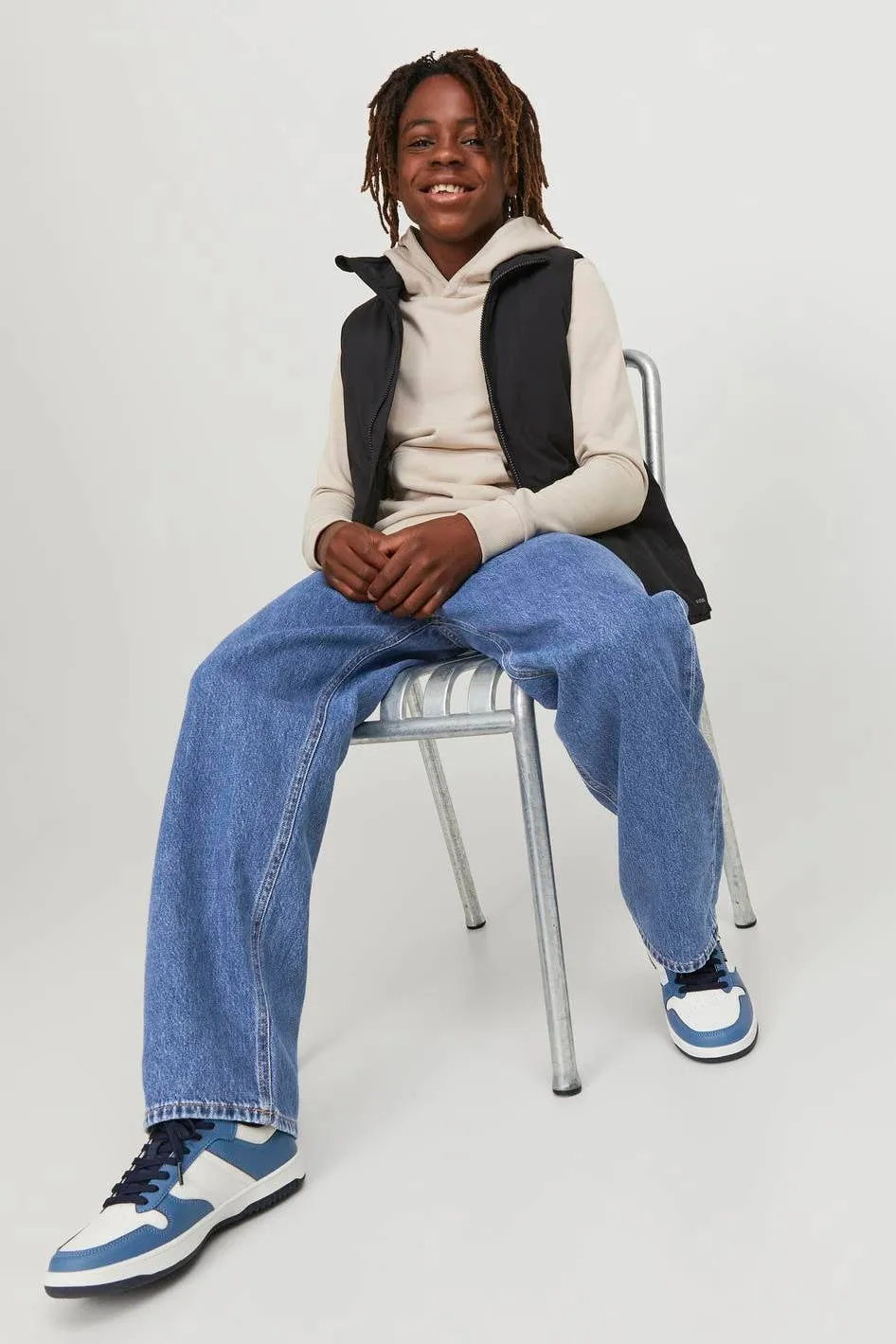 Jack & Jones JUNIOR baggy loose fit jeans - blue denim, foto 5