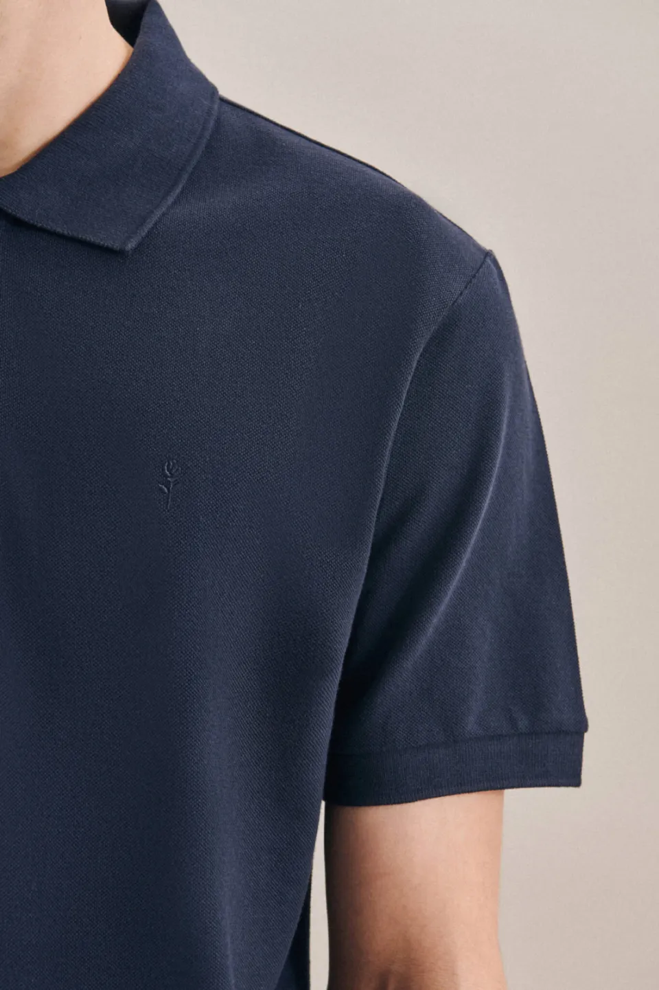 Seidensticker regular fit polo donkerblauw, foto 7