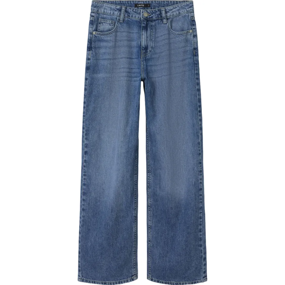 LMTD straight leg jeans - medium blue denim, foto 2