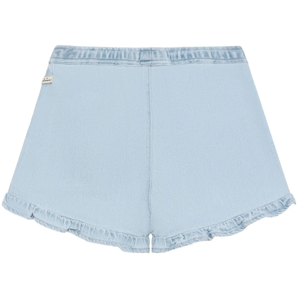Daily7 jeansshort lichtblauw light denim blue, foto 3