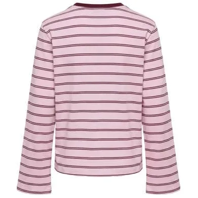 KIDS ONLY GIRL gestreepte longsleeve roze/bordeauxrood, foto 2