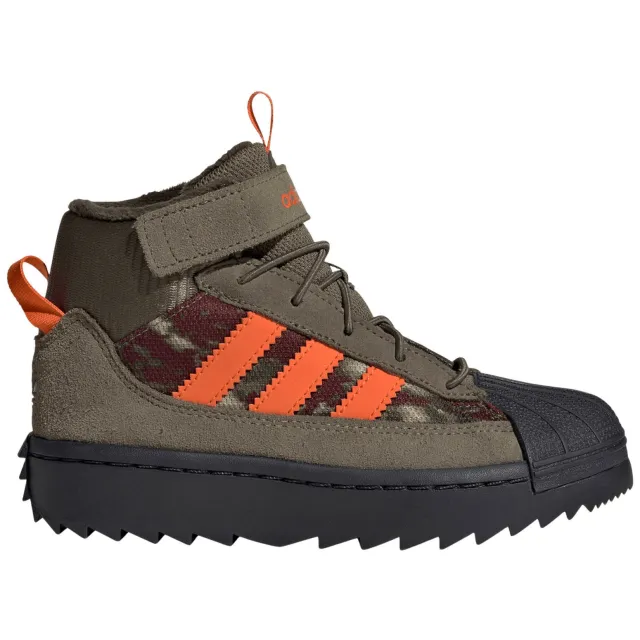 Adidas Originals Superstar Winter Trek sneakers - olijfgroen/oranje