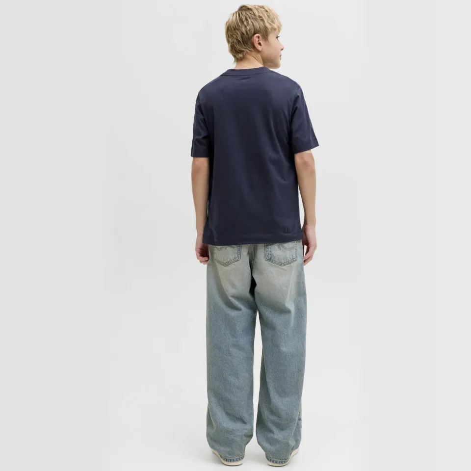 Jack & Jones T-shirt met tekst donkerblauw, foto 3