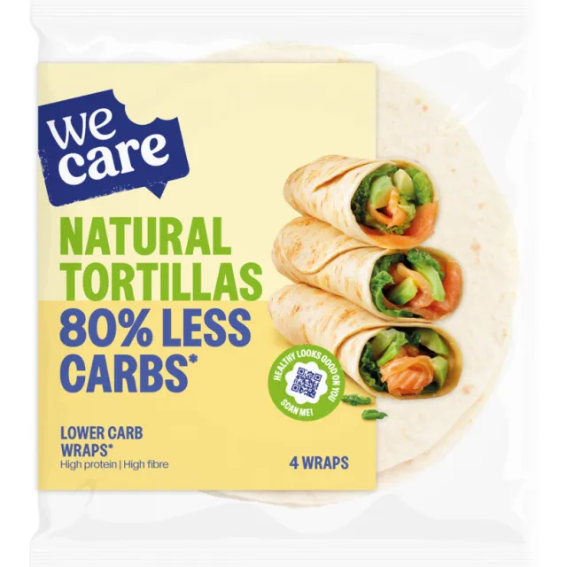 WeCare Lower Carb Tortillas Naturel 160 gr