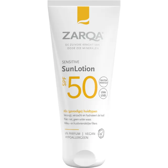 Zarqa Sensitive zonnelotion SPF50 50 ml, foto 2