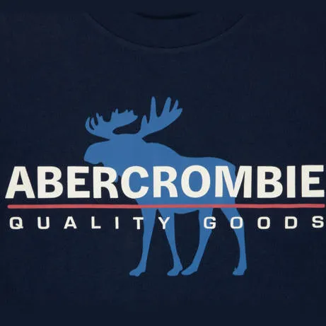 Abercrombie & Fitch t-shirt met print donkerblauw, foto 4