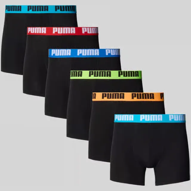 Puma Everyday boxershorts 6-pack zwart, foto 2