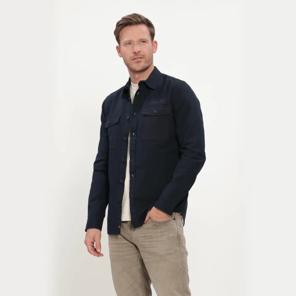 PME Legend regular fit overshirt - salute donkerblauw, foto 2