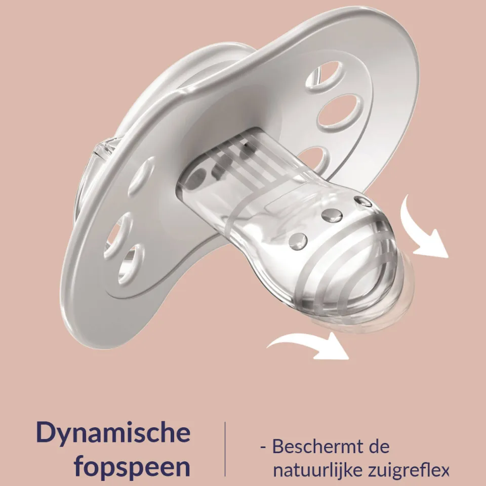Difrax LOVI Dynamische fopspeen Botanic blauw, foto 6