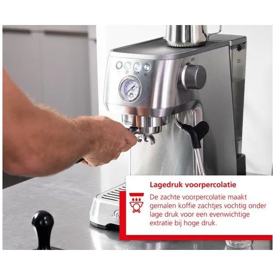 Solis Barista Perfetta Plus 1170 espressoapparaat zilver, foto 3
