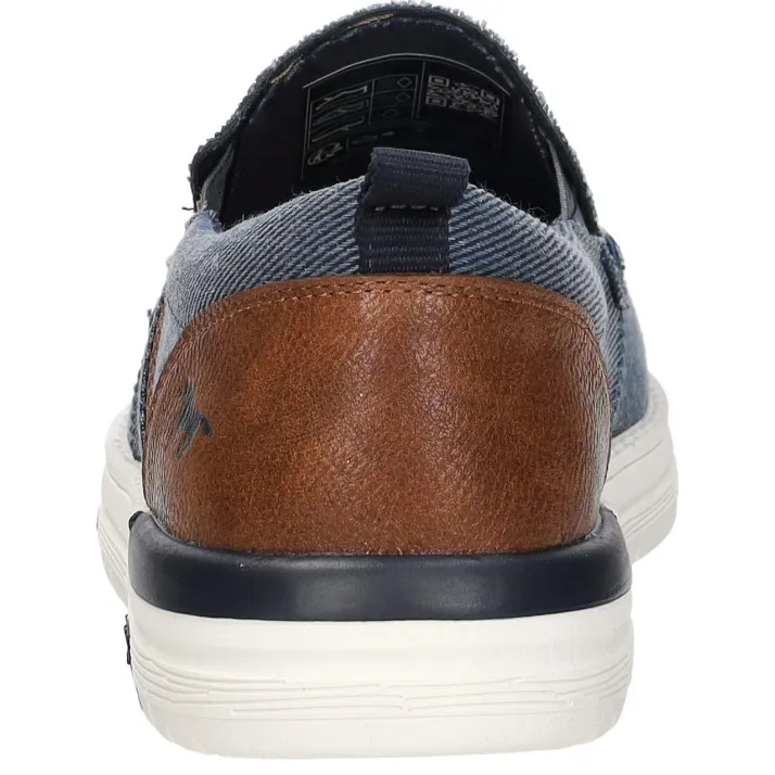 Mustang instappers sneakers laag blauw, foto 4