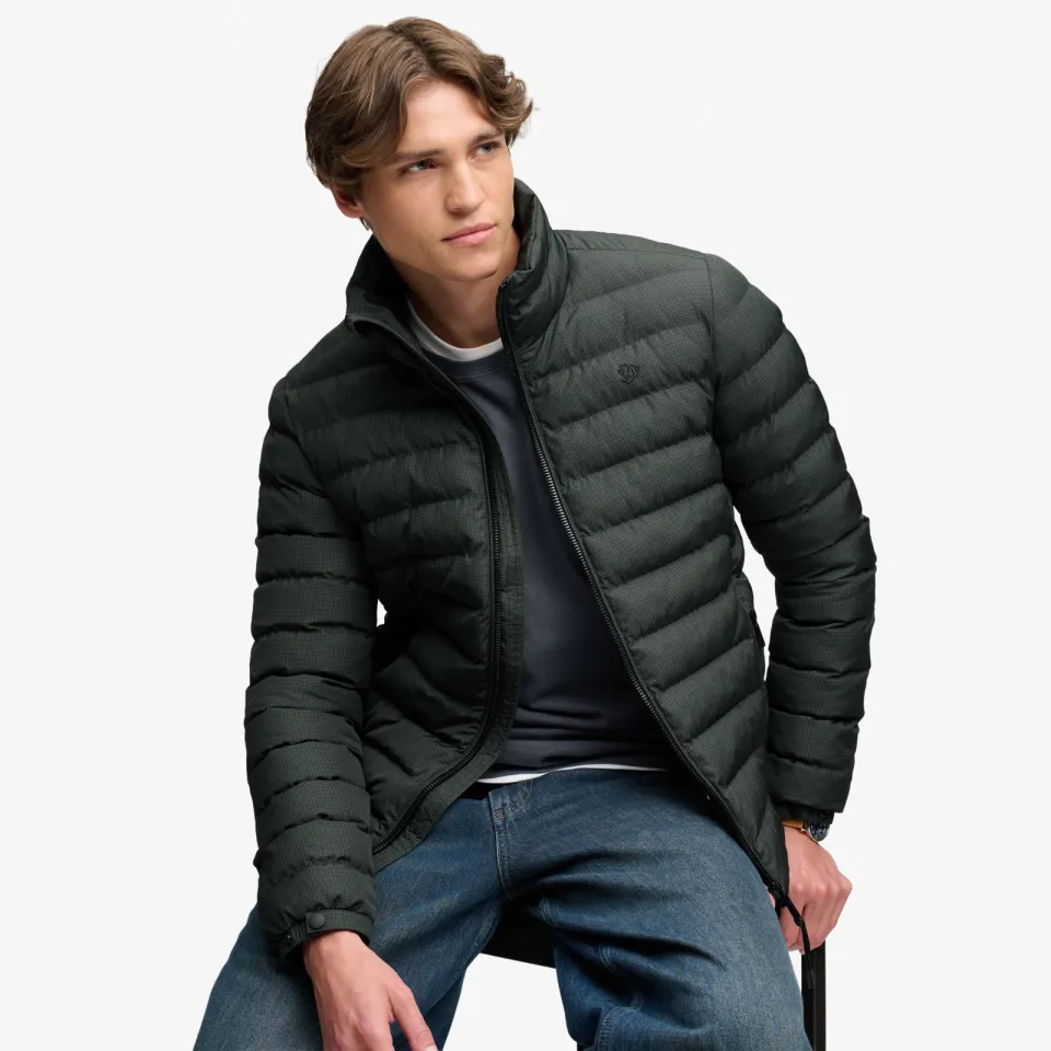Superdry Fuji gewatteerde winterjas donkergroen, foto 5