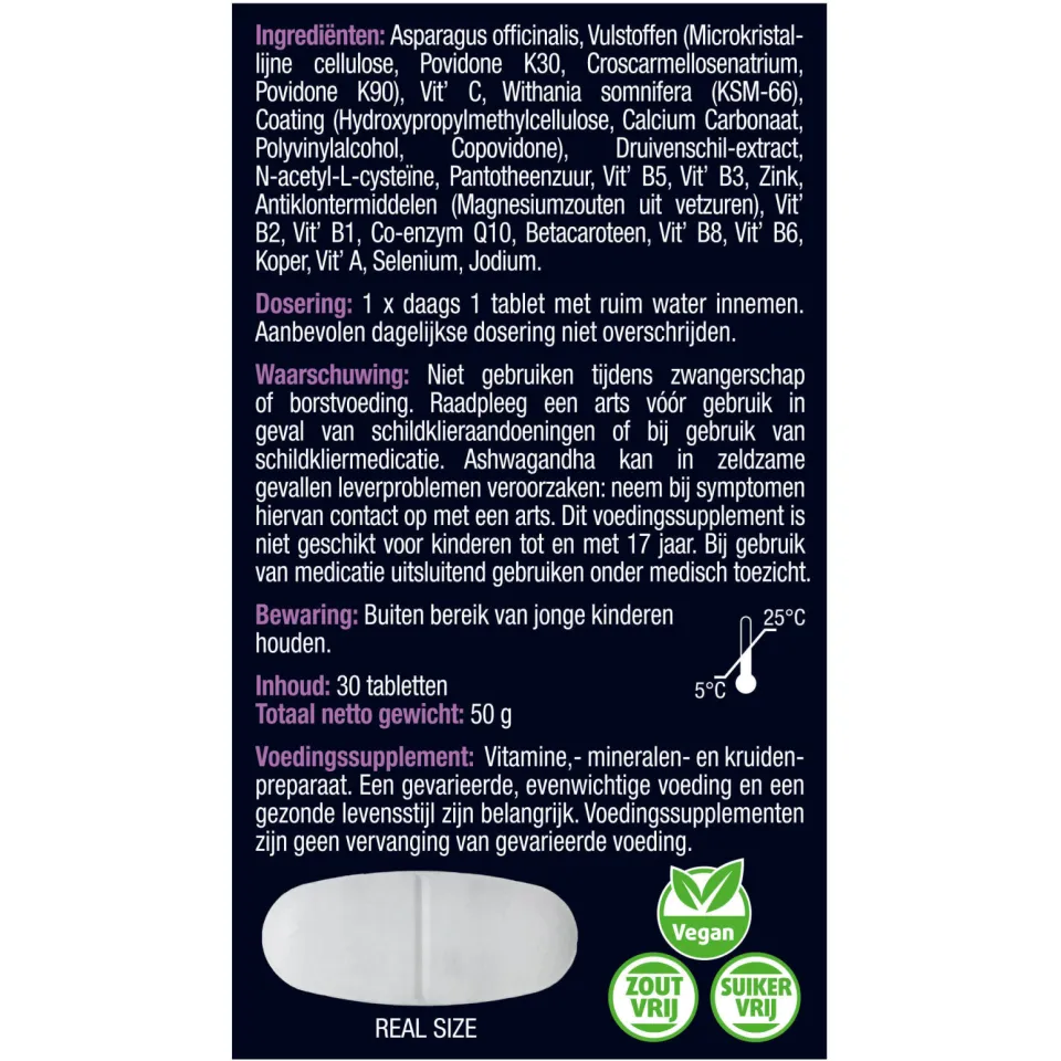 Lucovitaal Huid & Hormoon Balans - 30 tabletten, foto 3