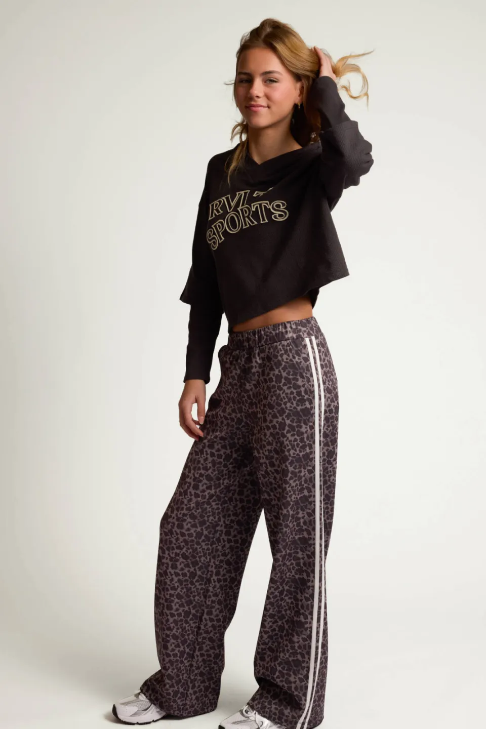 LOOXS 10sixteen longsleeve met tekst antraciet, foto 6