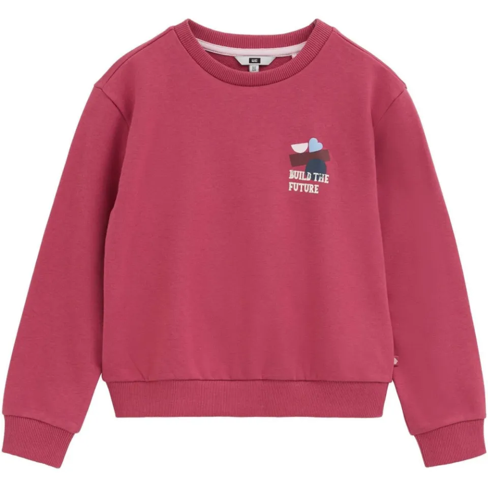 WE Fashion sweater met backprint - roze, foto 2