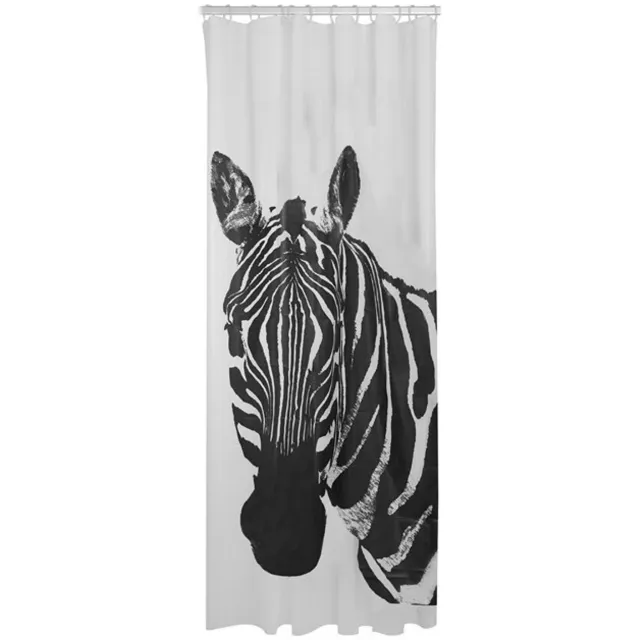 Sealskin Zebra douchegordijn zwart