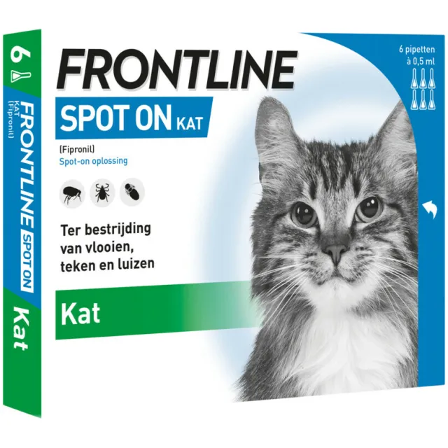 Frontline Spot On kat anti-vlooien- en tekendruppels