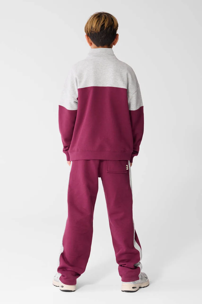 Shoeby joggingbroek donkerrood, foto 4