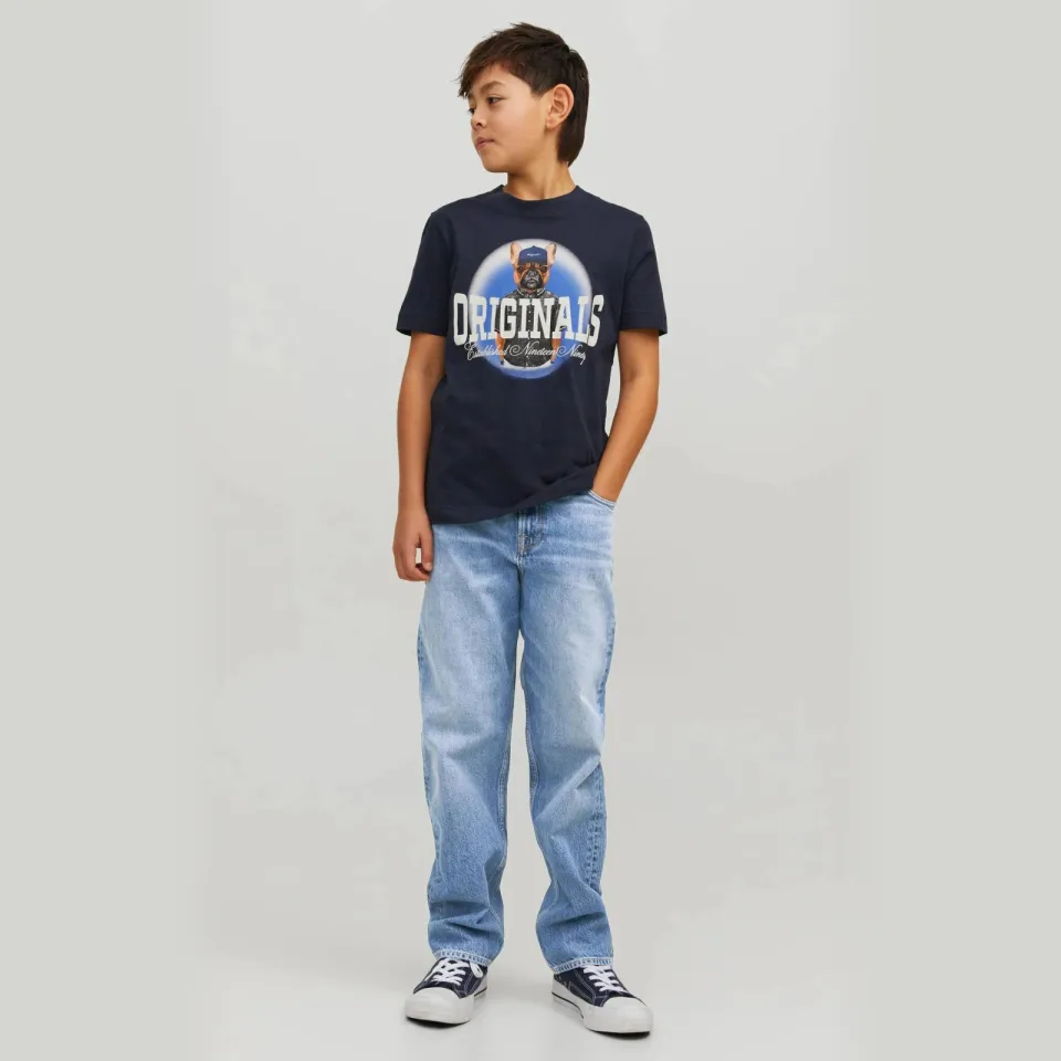Jack & Jones JUNIOR relaxed fit jeans - light blue denim Light Blue Denim 2