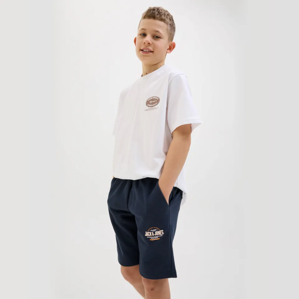 Jack & Jones JPSTLOGO sweatshort marineblauw