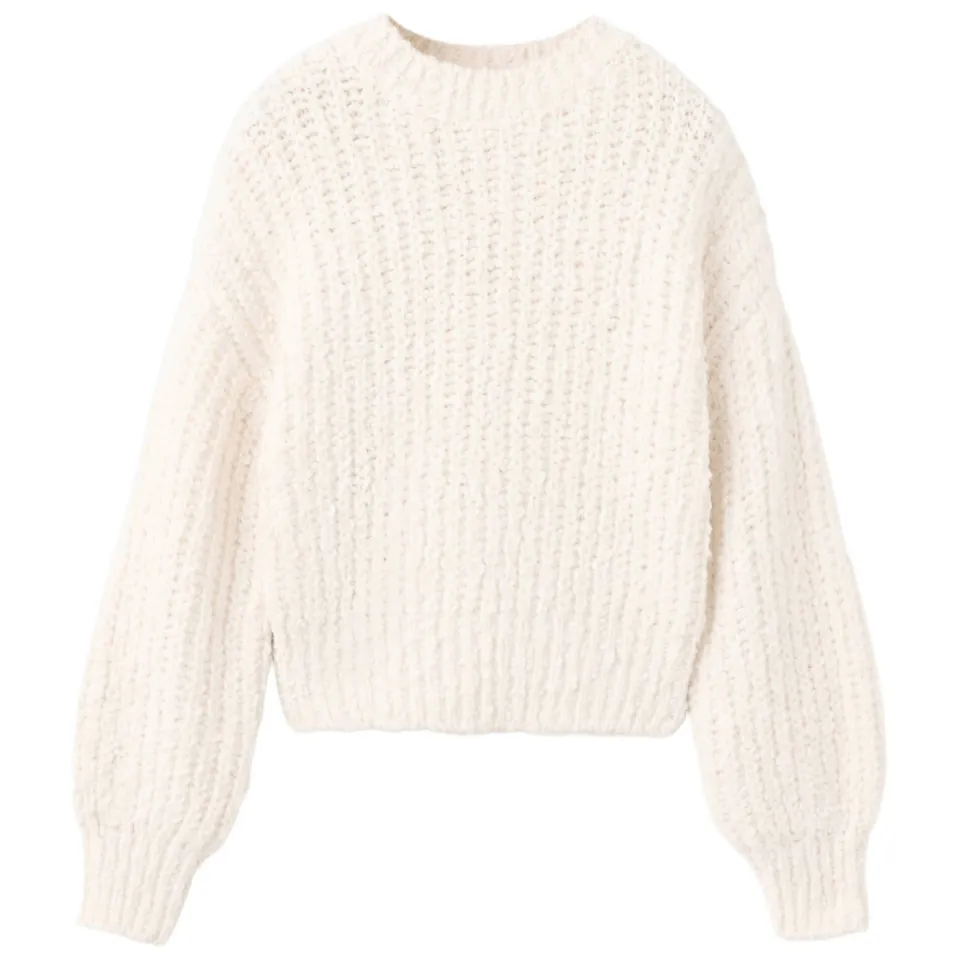 Mango Kids wollen gebreide trui - lichtbeige, foto 2
