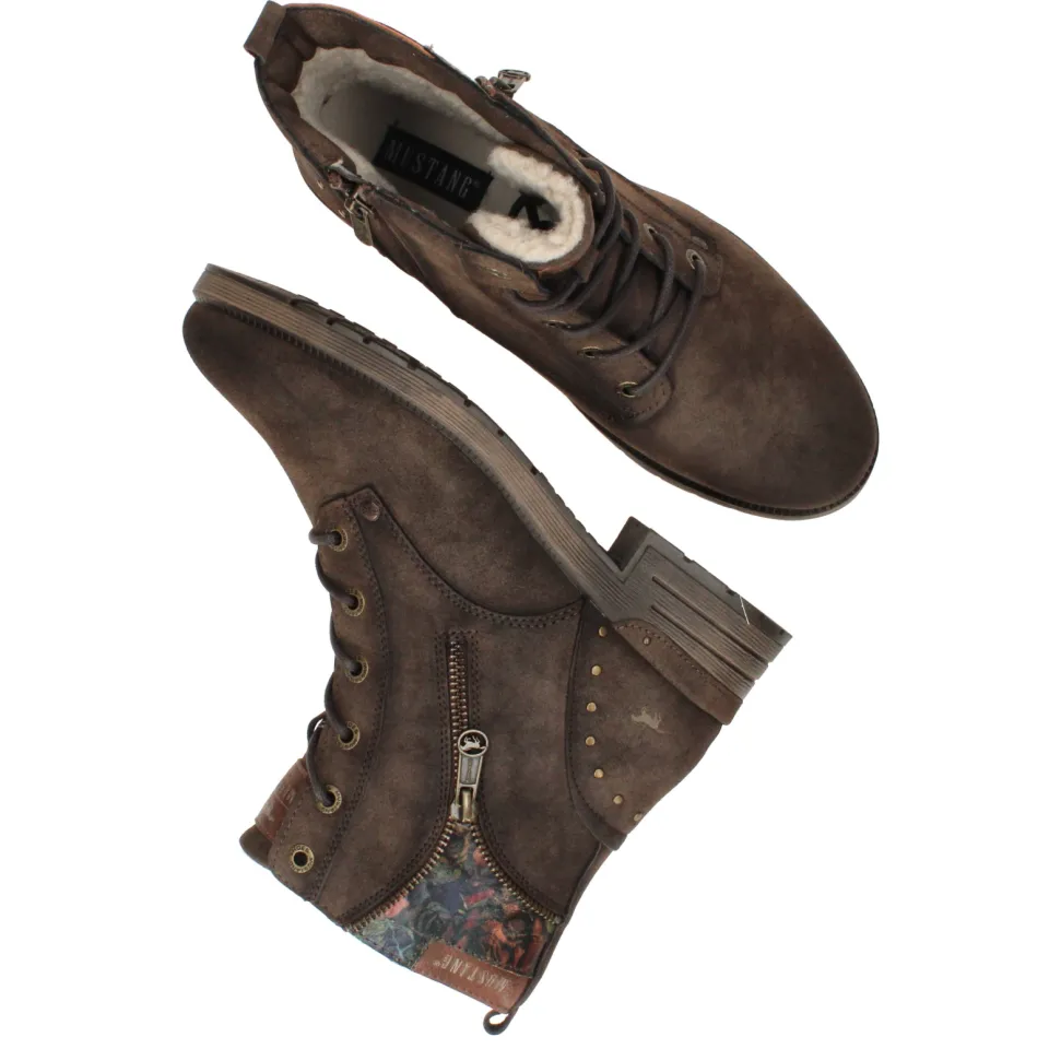 Mustang veterboots donkerbruin, foto 7