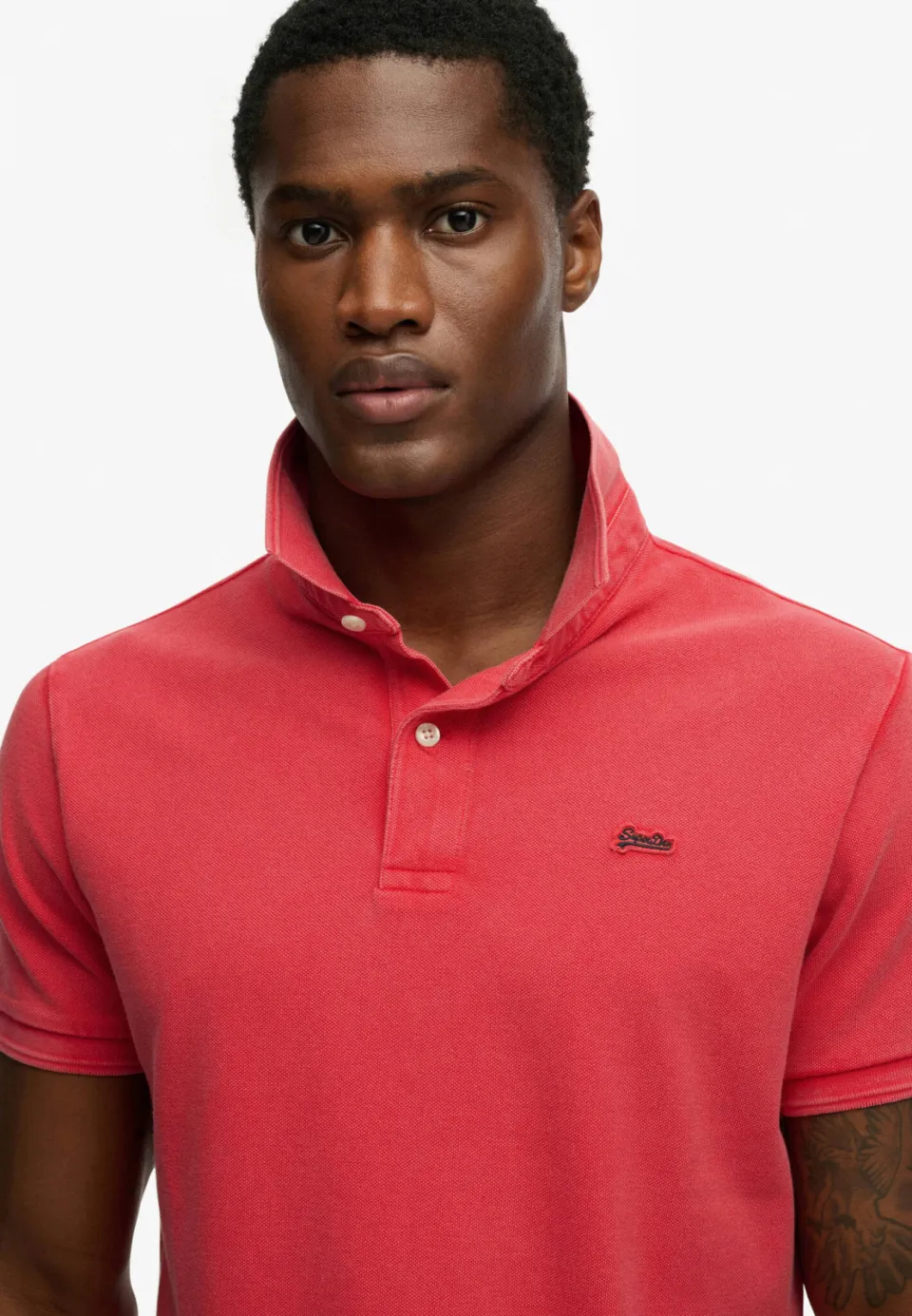 Superdry regular polo roze, foto 6